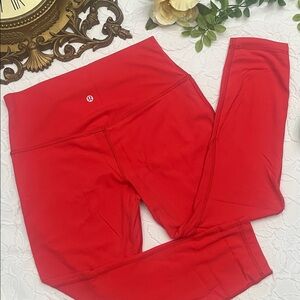 Lululemon Red Leggings